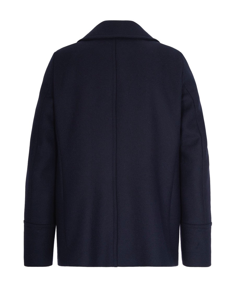 Breras Milano Double-Breasted Coat In Blue