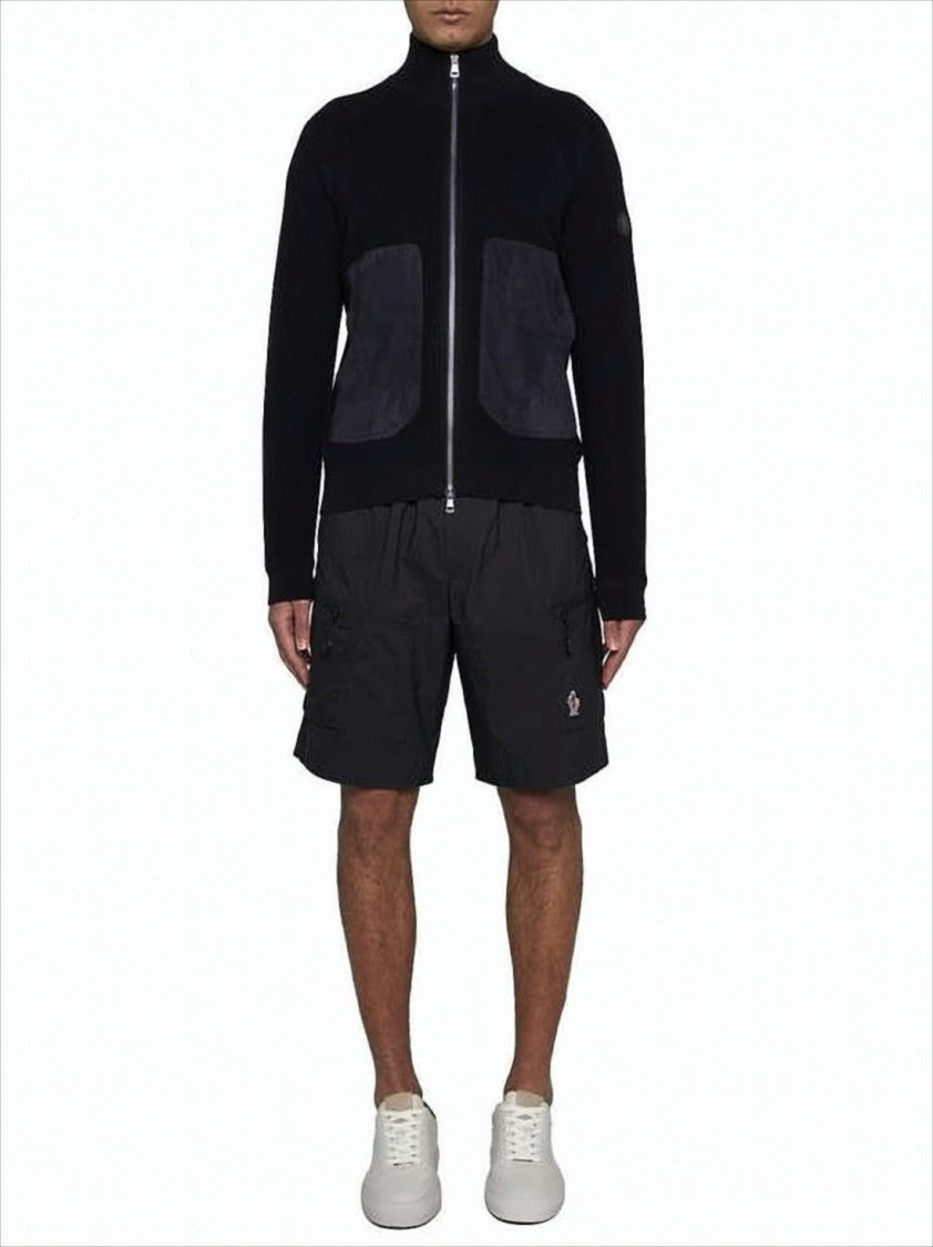 Moncler Zip-Up Knit With High Collar