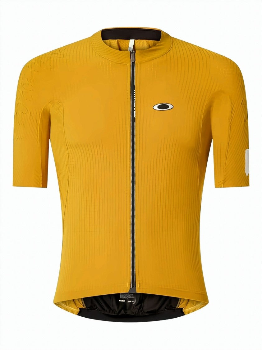 Oakley Yellow Pinstripe Short Sleeves Jersey