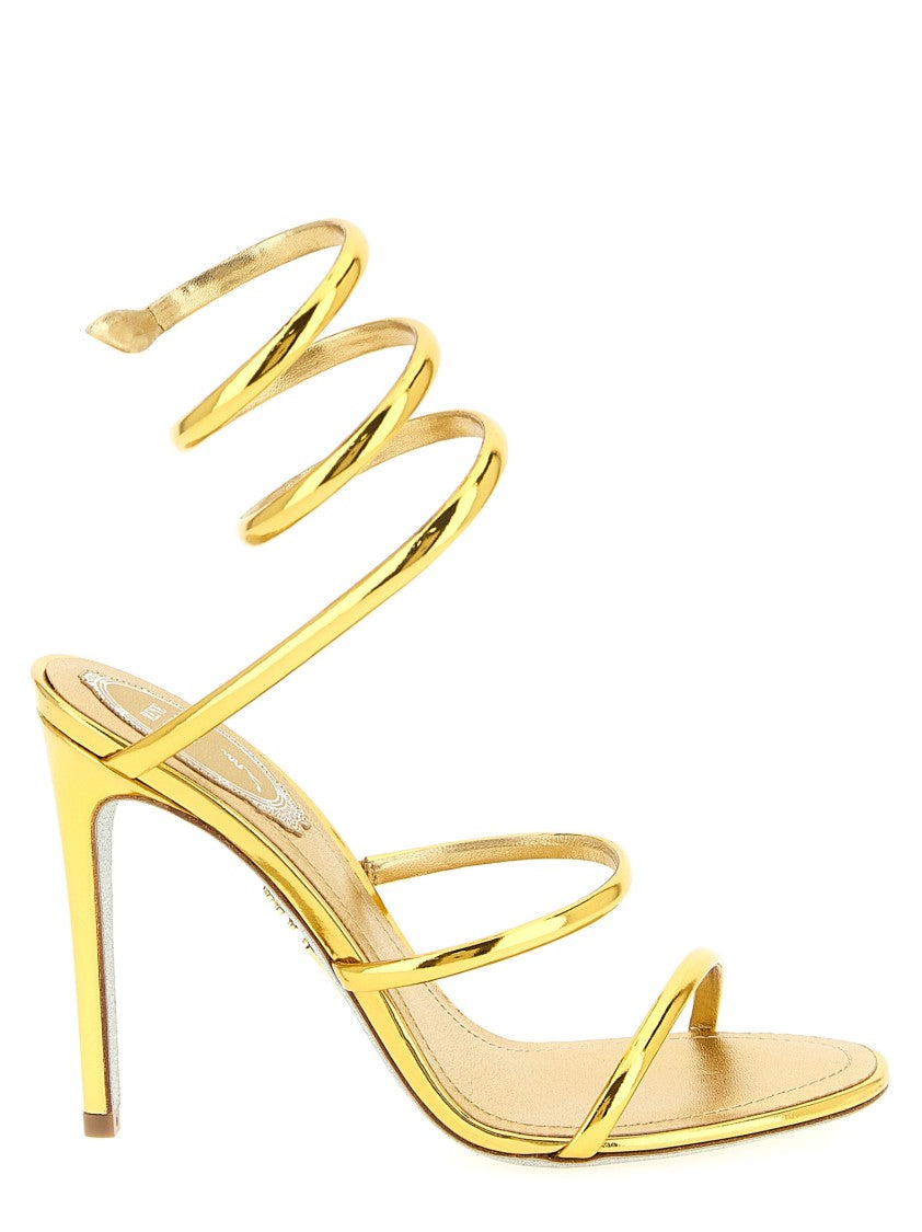 René Caovilla Cleo Metallic' Sandals