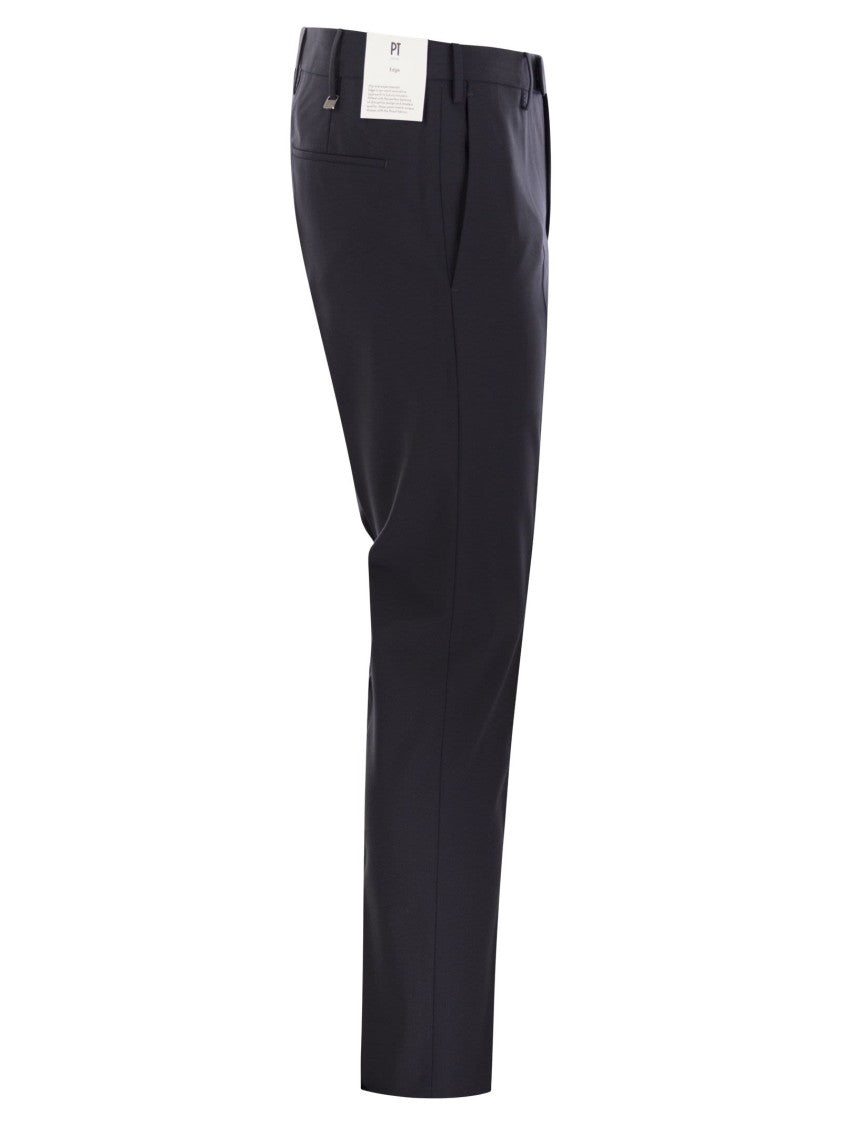 Pt Torino Dieci - Stretch Virgin Wool Trousers