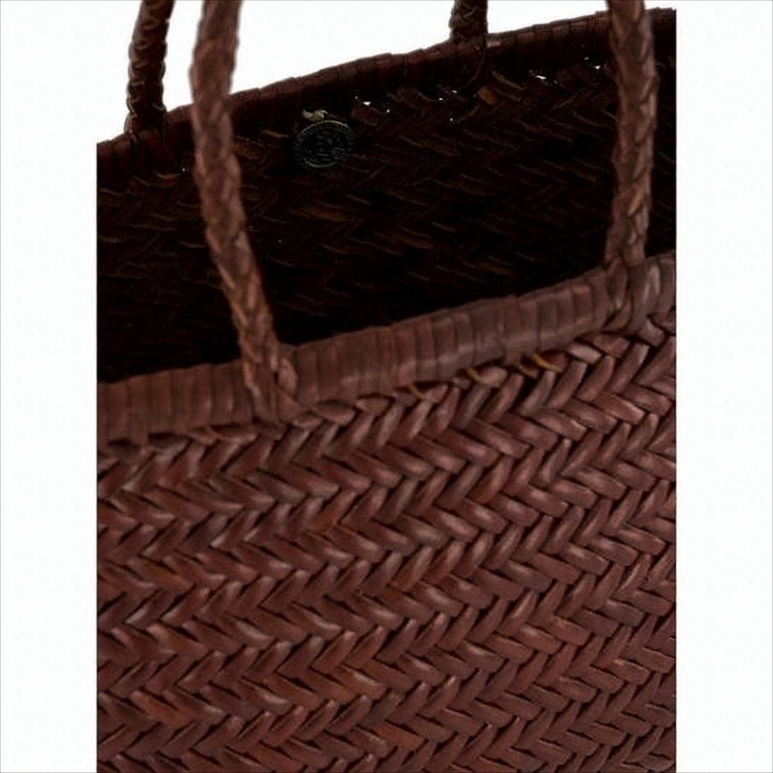 Dragon Diffusion Buffalo Leather Woven Tote Bag