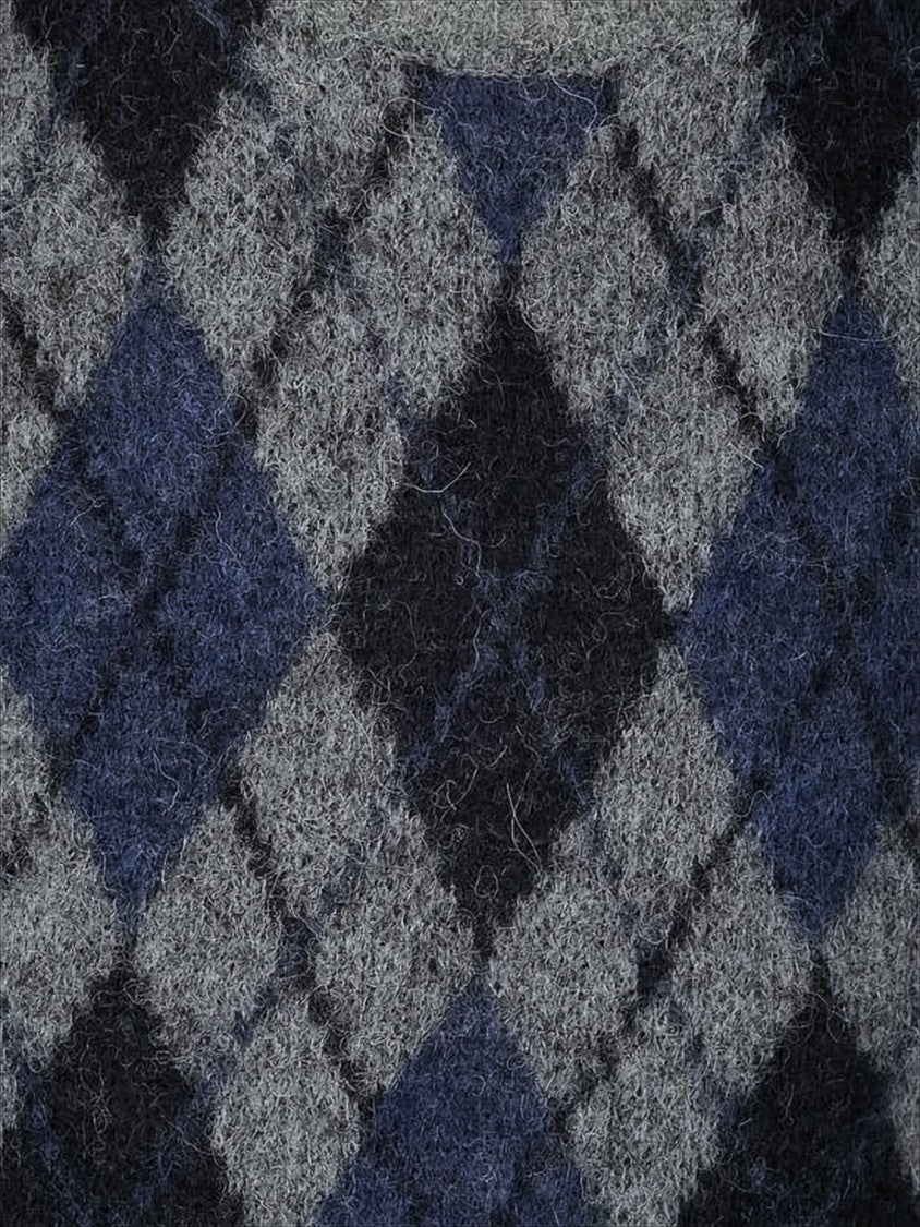 Our Legacy Argyle Pattern Knit Vest