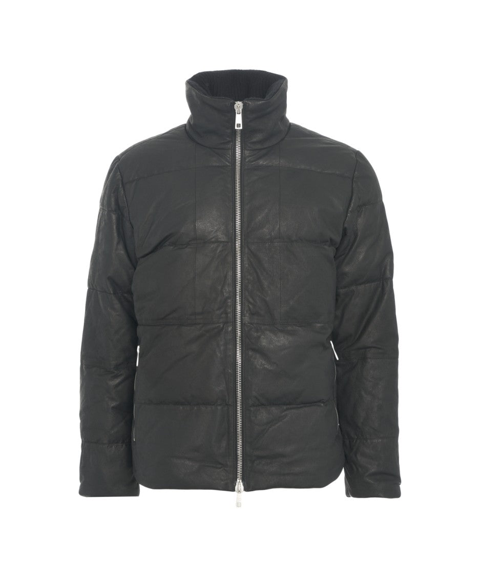 Giorgio Brato Premium Leather Puffer Jacket