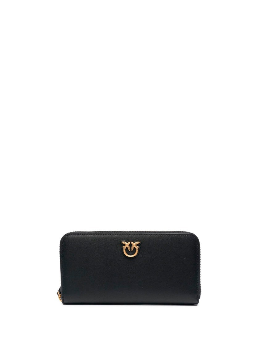 Pinko Zip-Around Purse With Prominent Logo