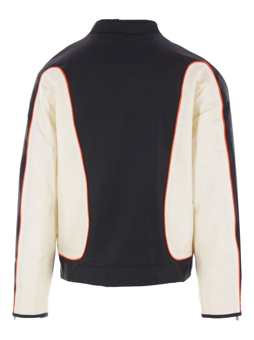 Diesel Nylon Color Block Piping Accents Jacket