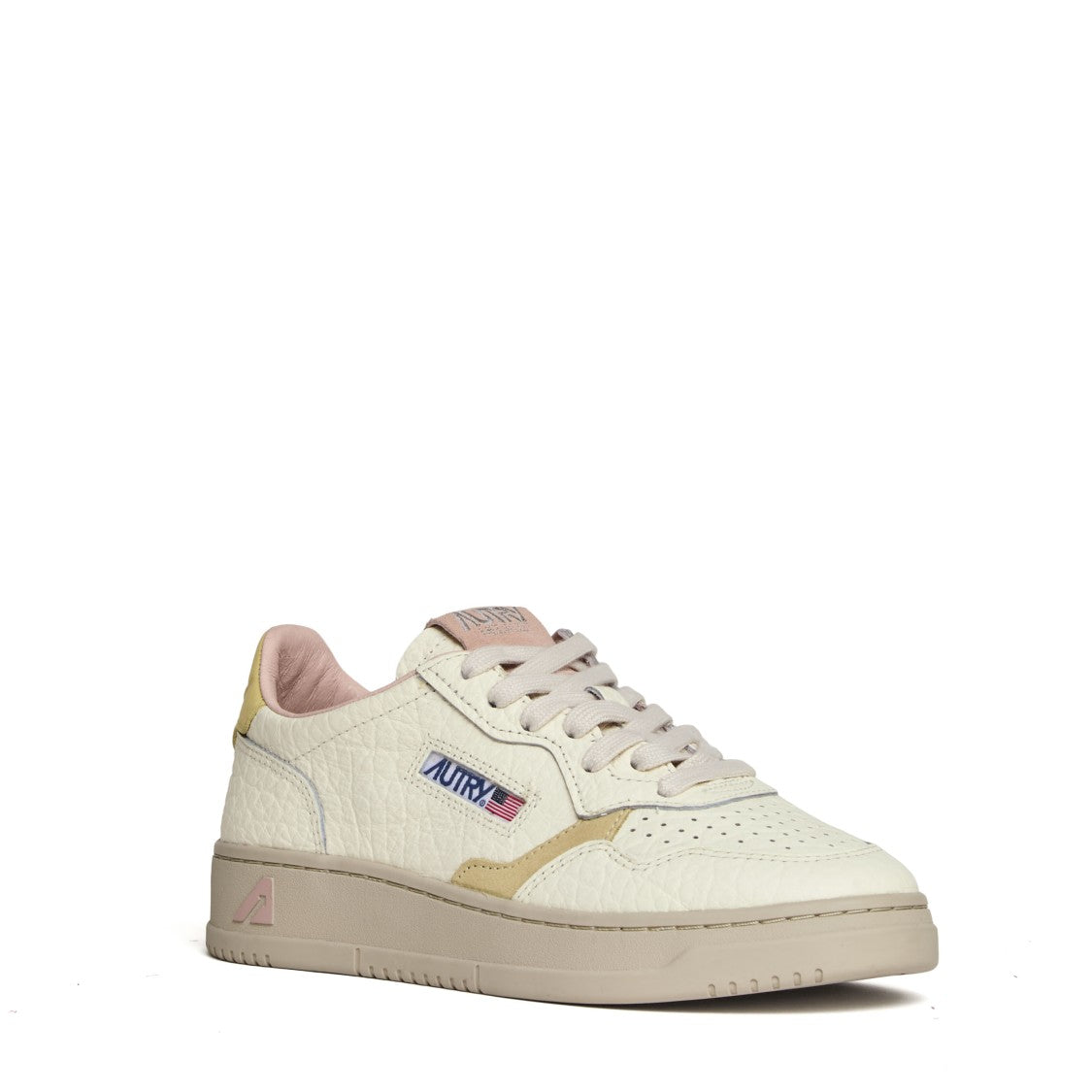 Autry Elephant Leather Suede Medalist Low Sneakers