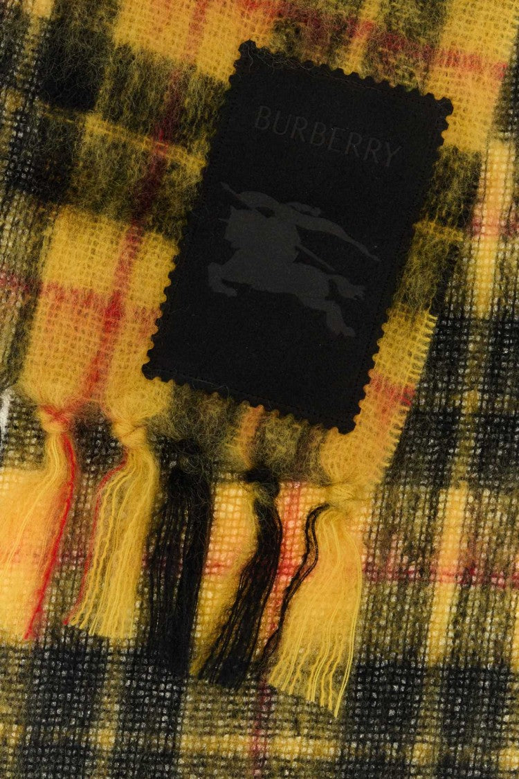 Burberry Embroidered Mohair Blend Scarf