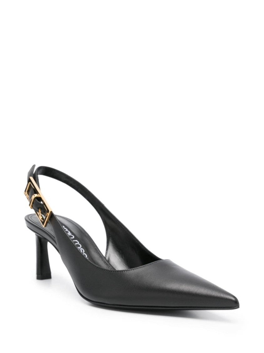 Sergio Rossi Pointed Toe Slingback Shoes