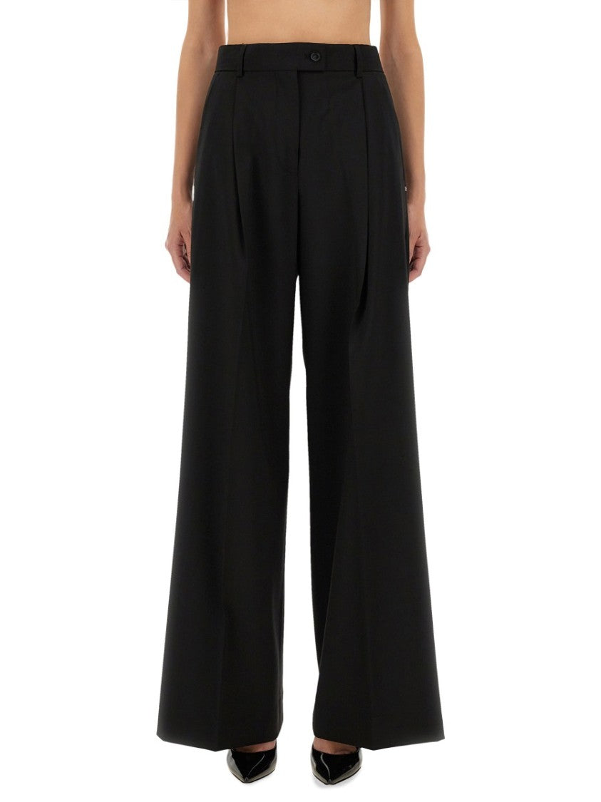 Sportmax High-Waisted Wide-Leg Pants With Tailored Pleats