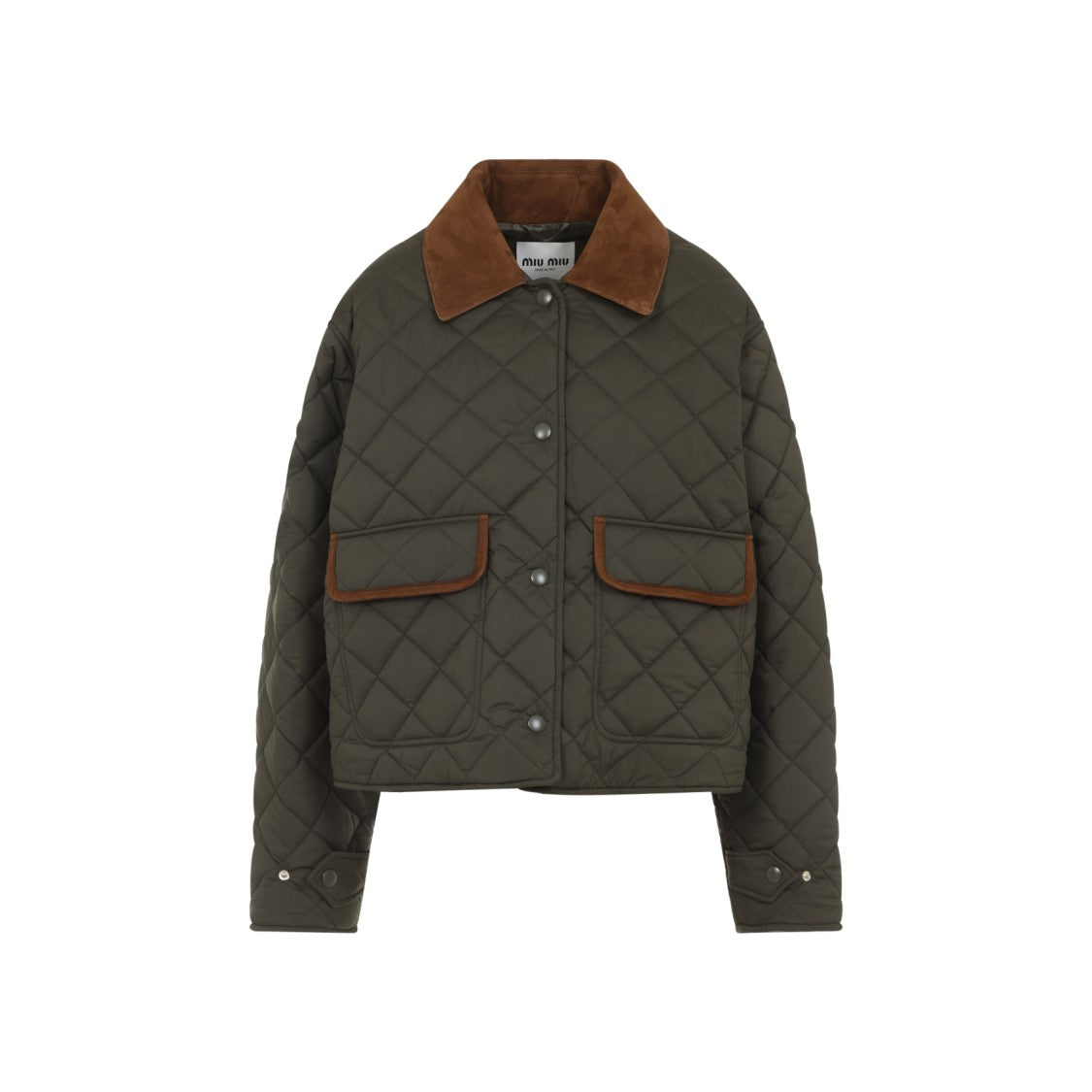 Miu Miu Green Recycled Polyester Jacket