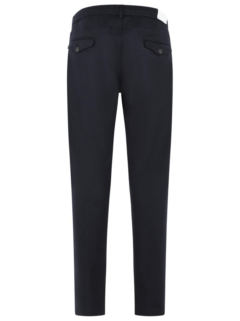 Eleventy Blue Wool Blend Trousers
