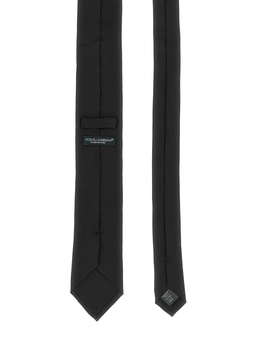 Dolce & Gabbana Jacquard Logo Tie