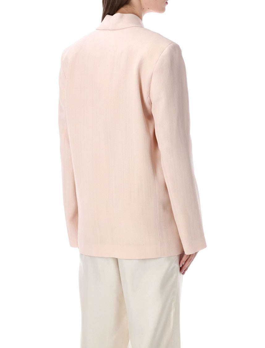 Loulou Studio Double-Breasted Minka Blazer With Shawl Collar And