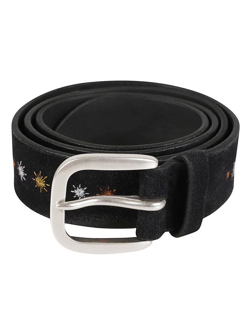 Orciani Hunting Asterisk Calf Leather Belt