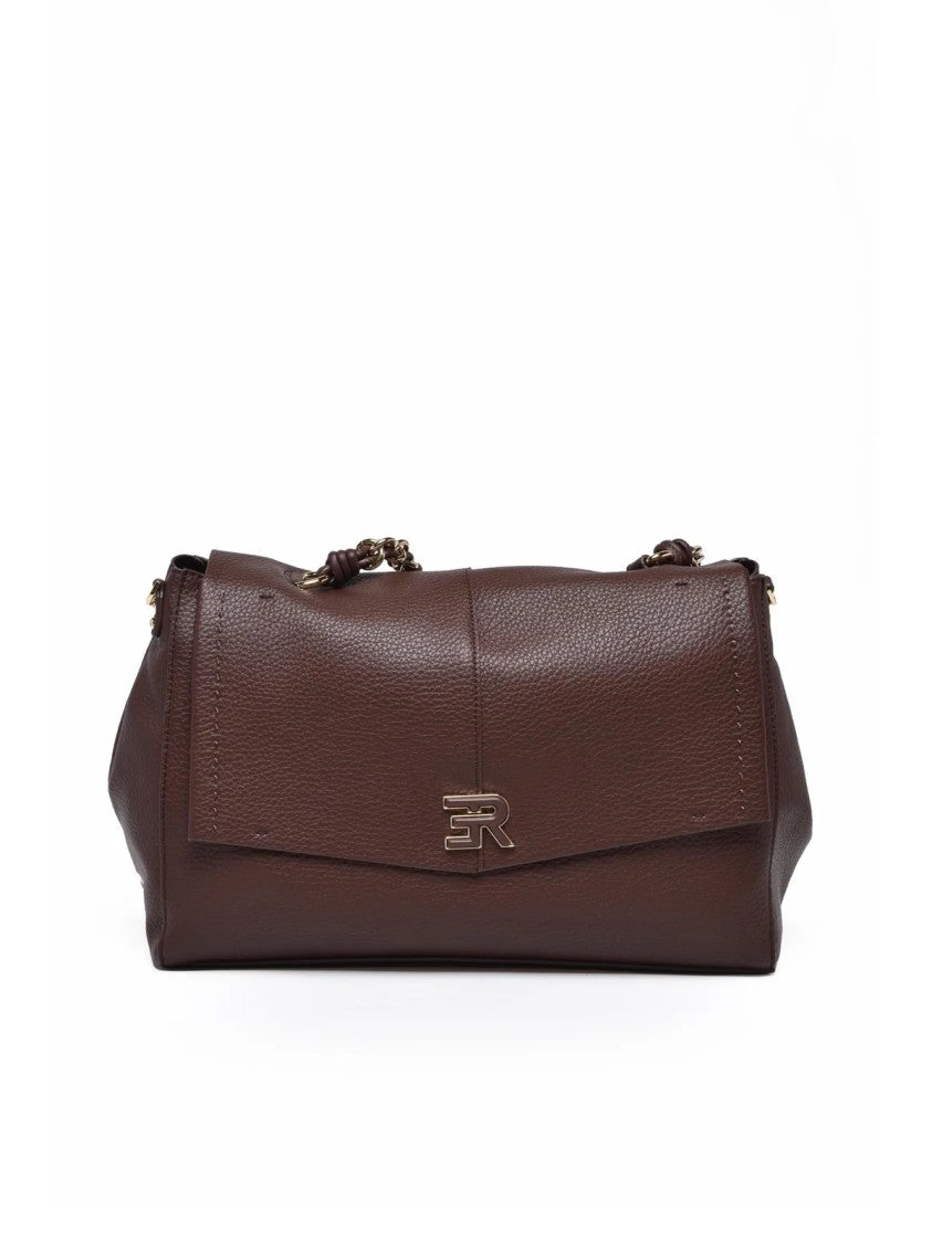 Ermanno Firenze Brown Polyurethane Eba Shoulder Bag