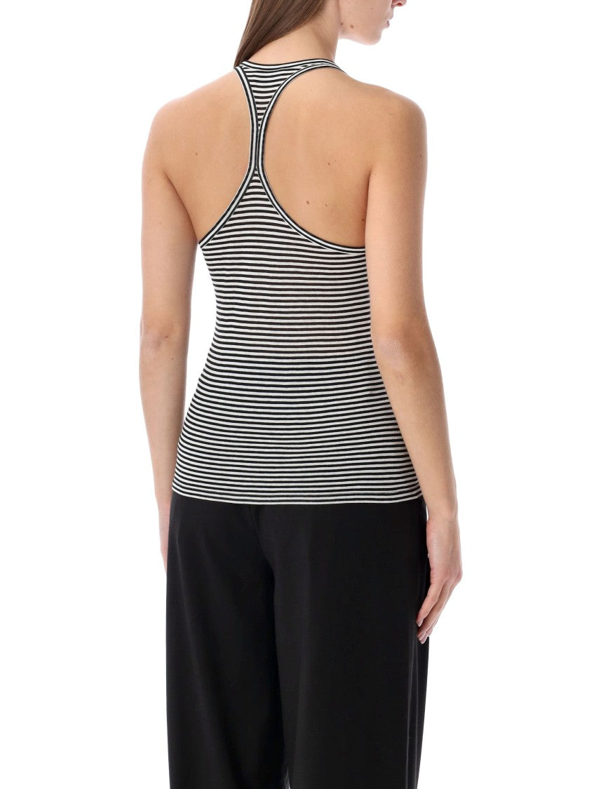 Tom Ford Viscose Jersey Bicolor Striped Tank Top