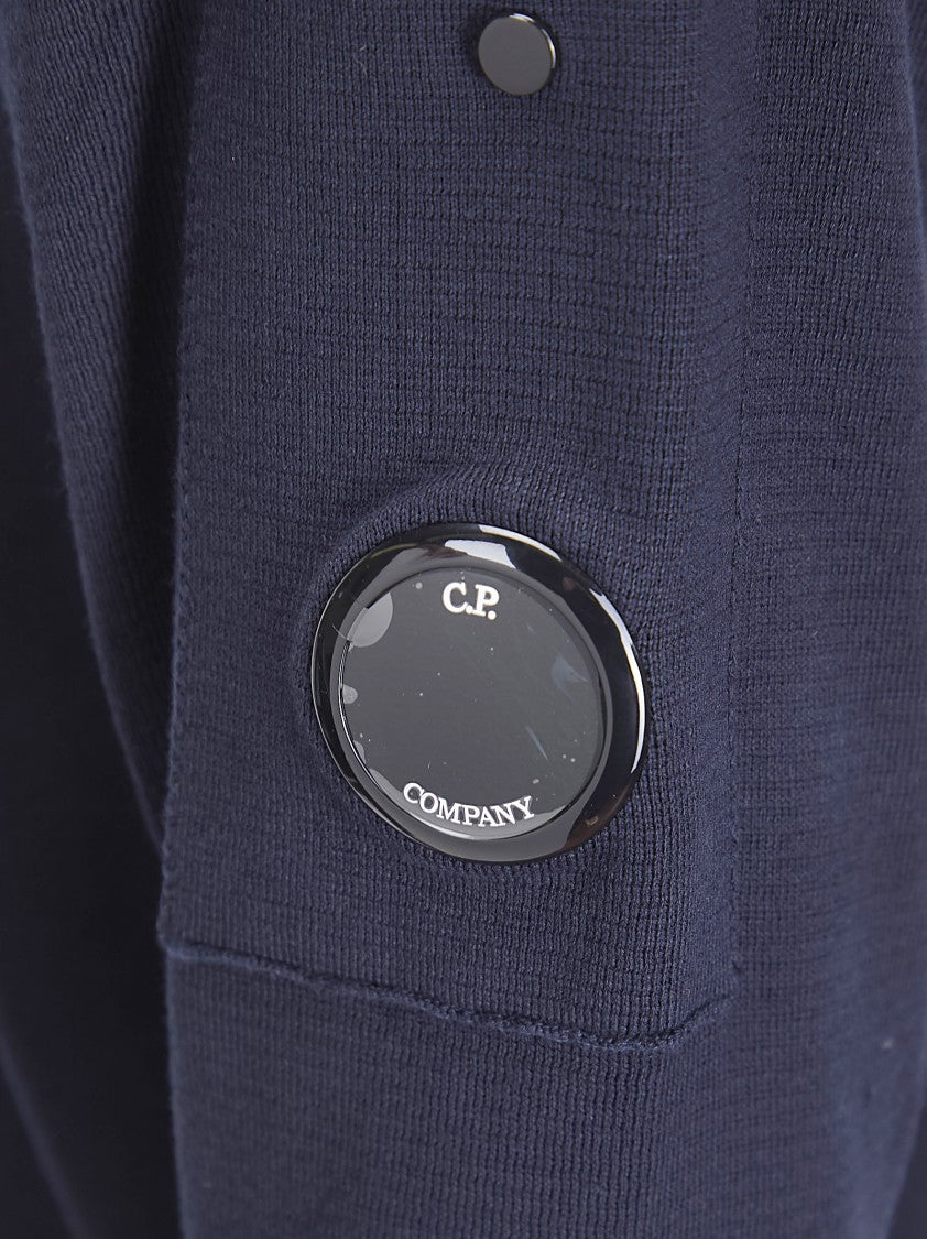 C.P. Company Cotton Sea Island Crewneck Lens Sweater
