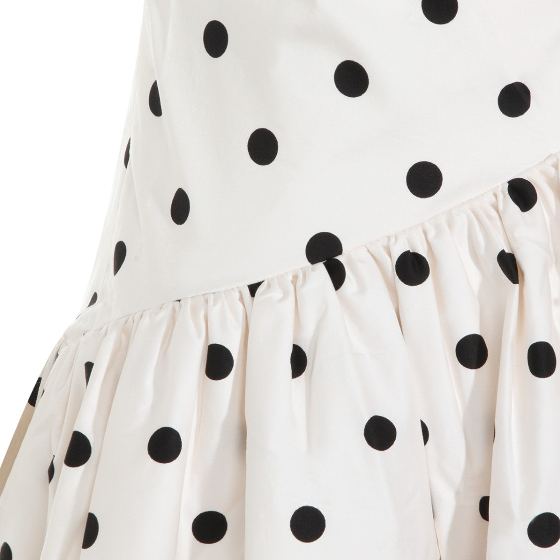 Self-Portrait Polka Dot Midi Dress With V-Neckline