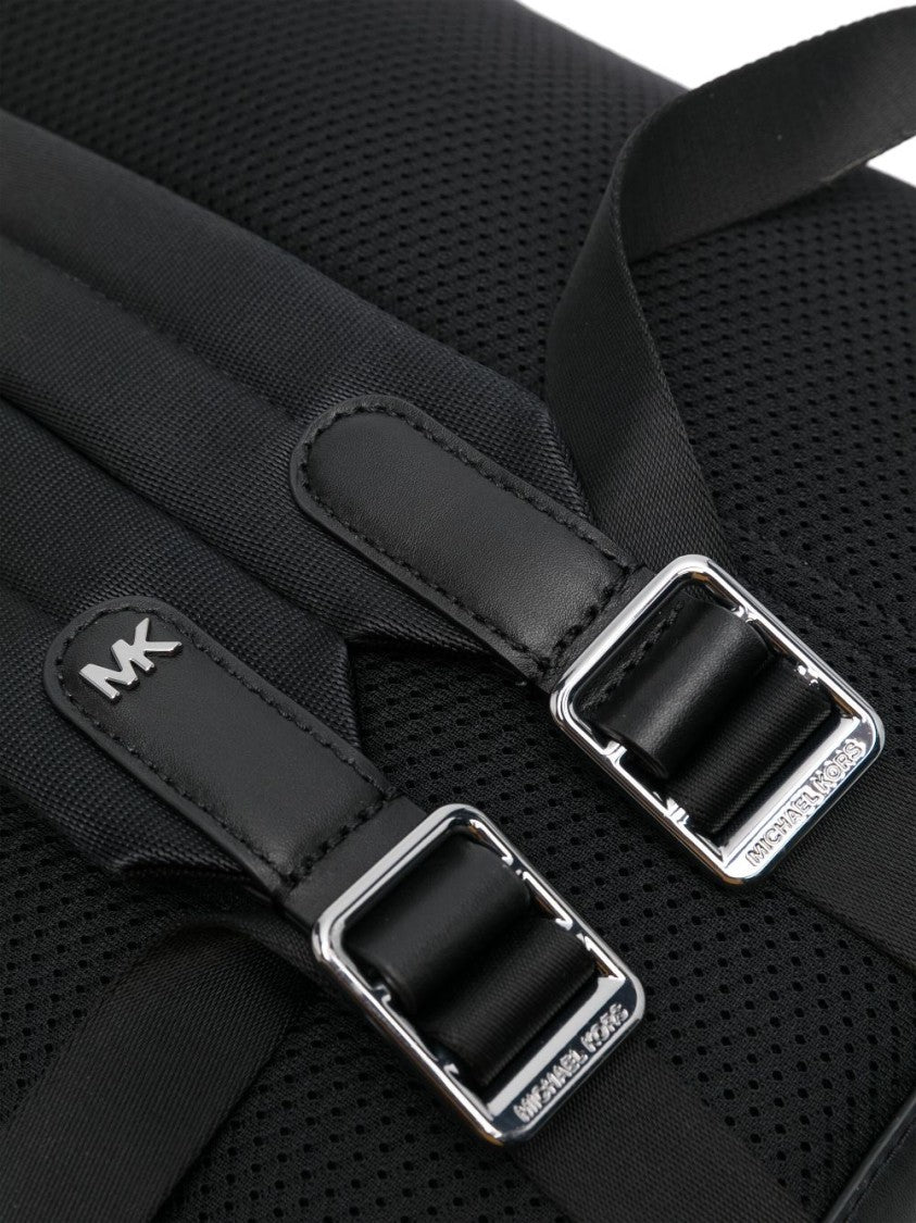 Michael Kors Structured Black Leather Messenger Bag