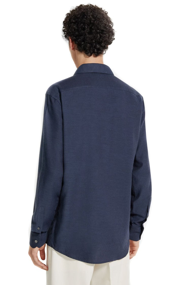 Zegna Cashco Cotton And Cashmere Shirt