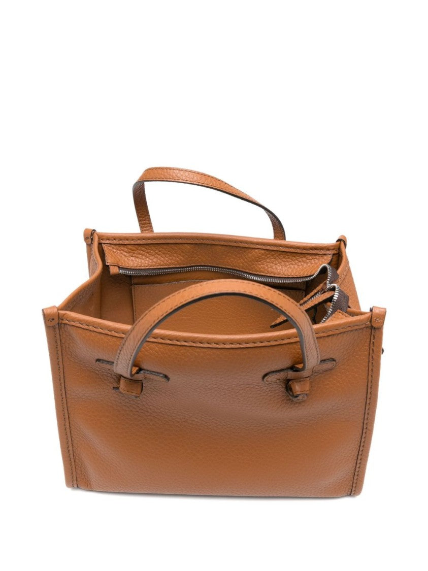 Gianni Chiarini Textured Calfskin Brown Shopper Bag