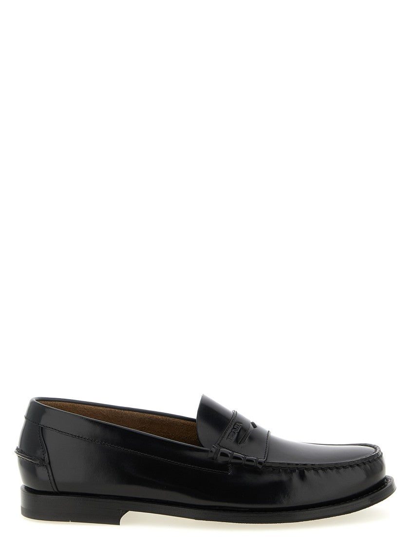 Prada Brushed Leather Loafers