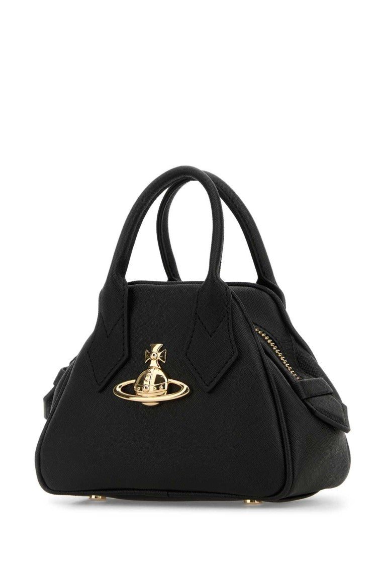 Vivienne Westwood Black Synthetic Leather Mini Yasmine Handbag
