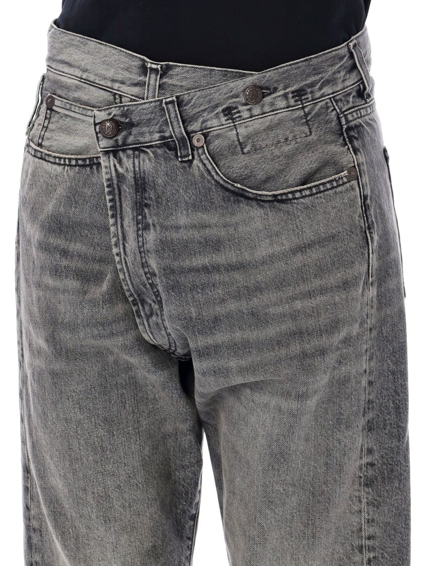 R13 Crossover Waist Denim Jeans