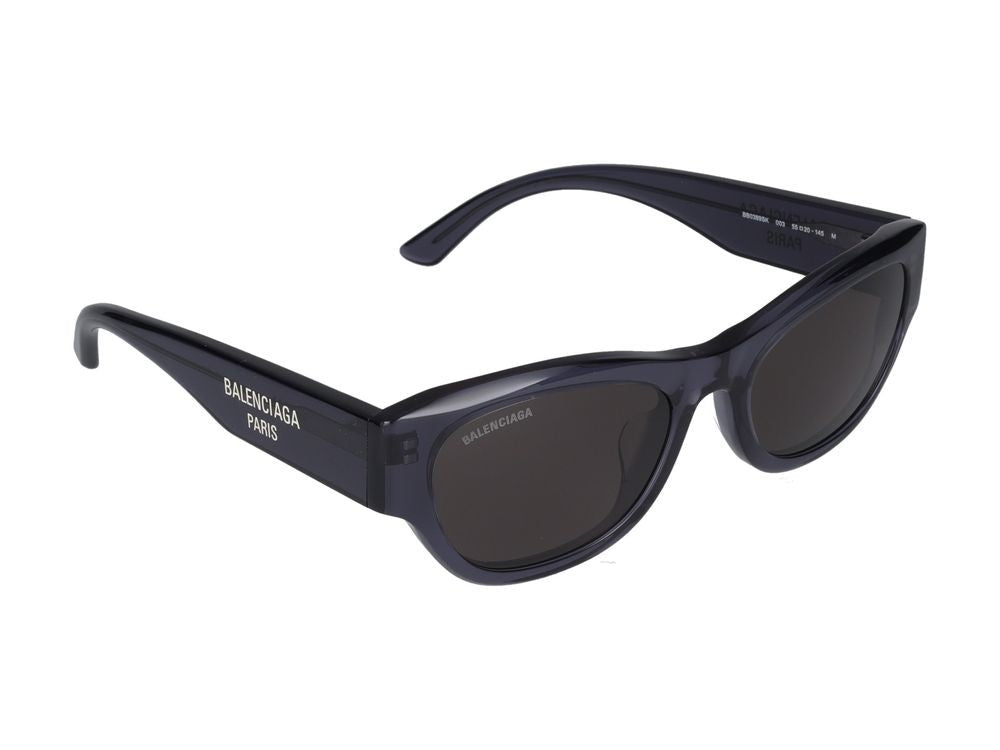 Balenciaga Grey Bold Frame Design Oversized Acetate Sunglasses