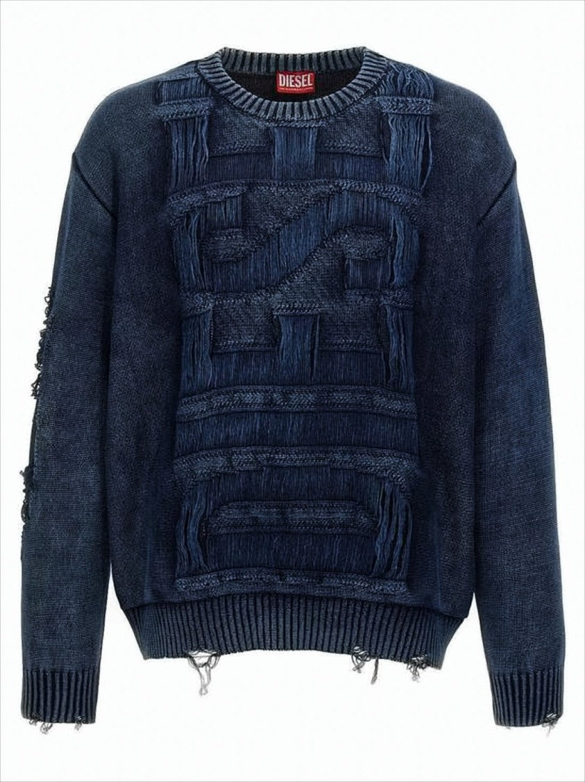 Diesel Deep Indigo Denim Knit Sweater