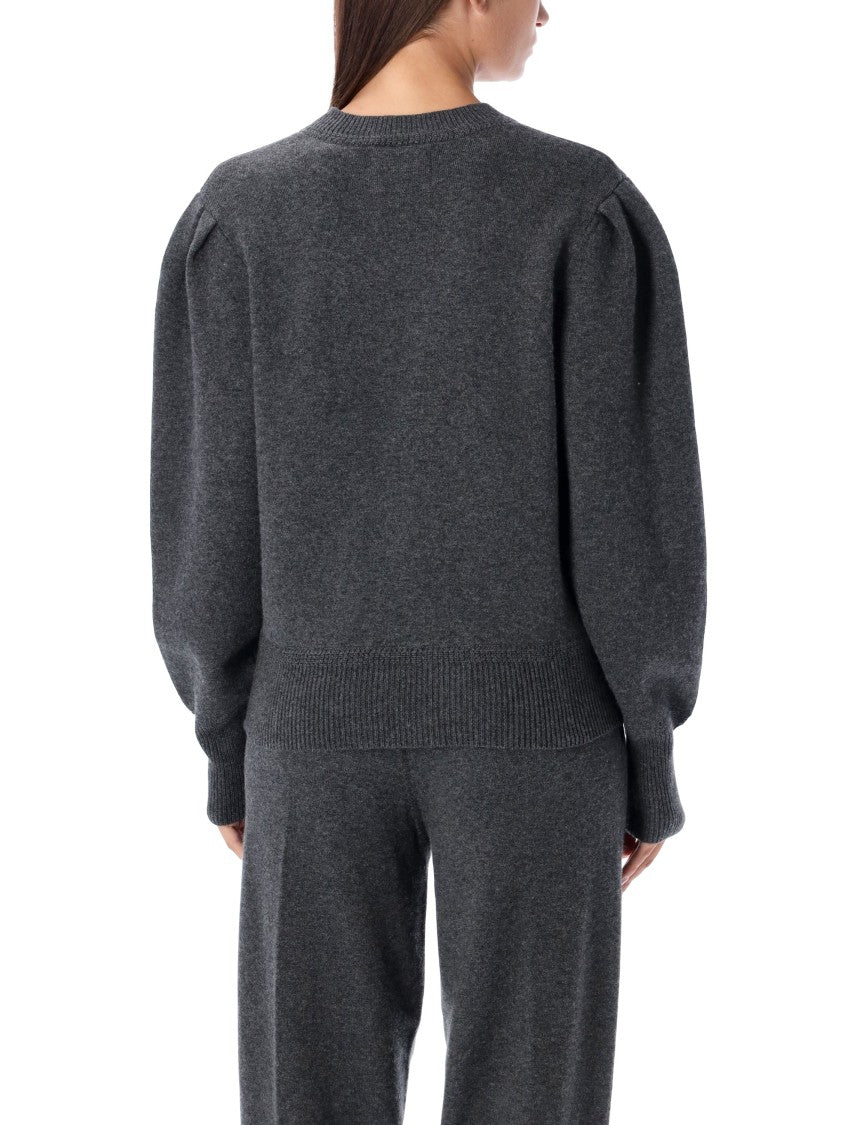 Isabel Marant Étoile Kelaya Wool-Blend Puff-Sleeve Sweater