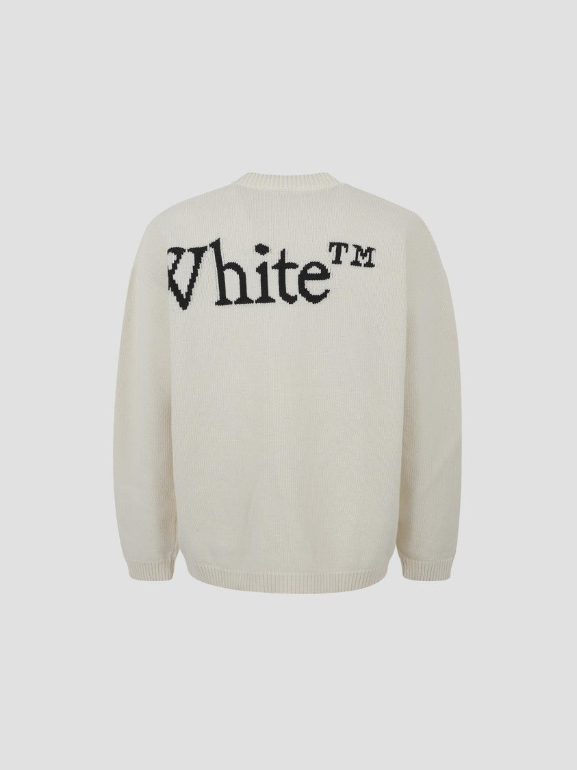 Off-White Bookish Shared Knit Crewneck