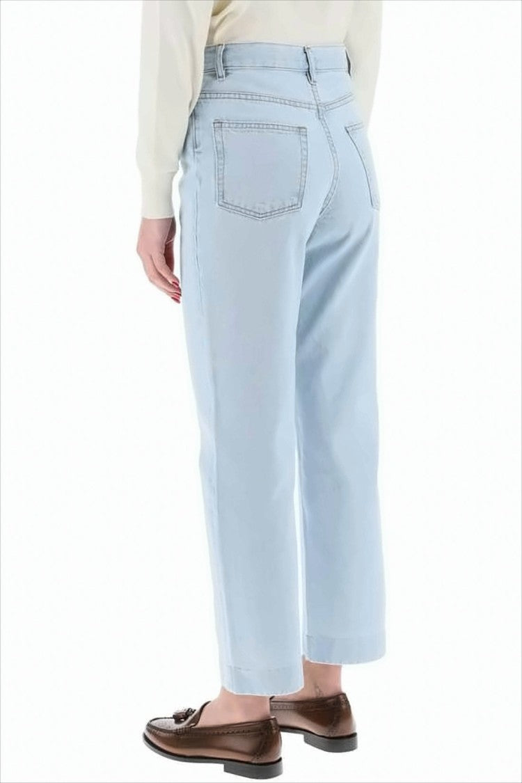 A.P.C. Light-Wash Cropped Denim Pants