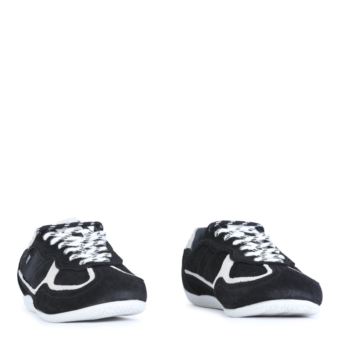 Alohas Black Perforated Contrast Inserts Sneakers
