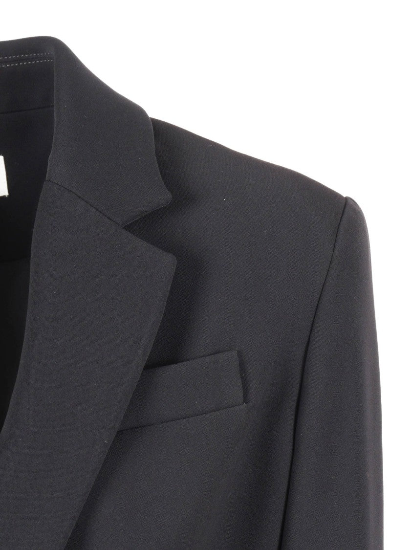 P.A.R.O.S.H. Tailored Black Blazer With Single-Button Closure
