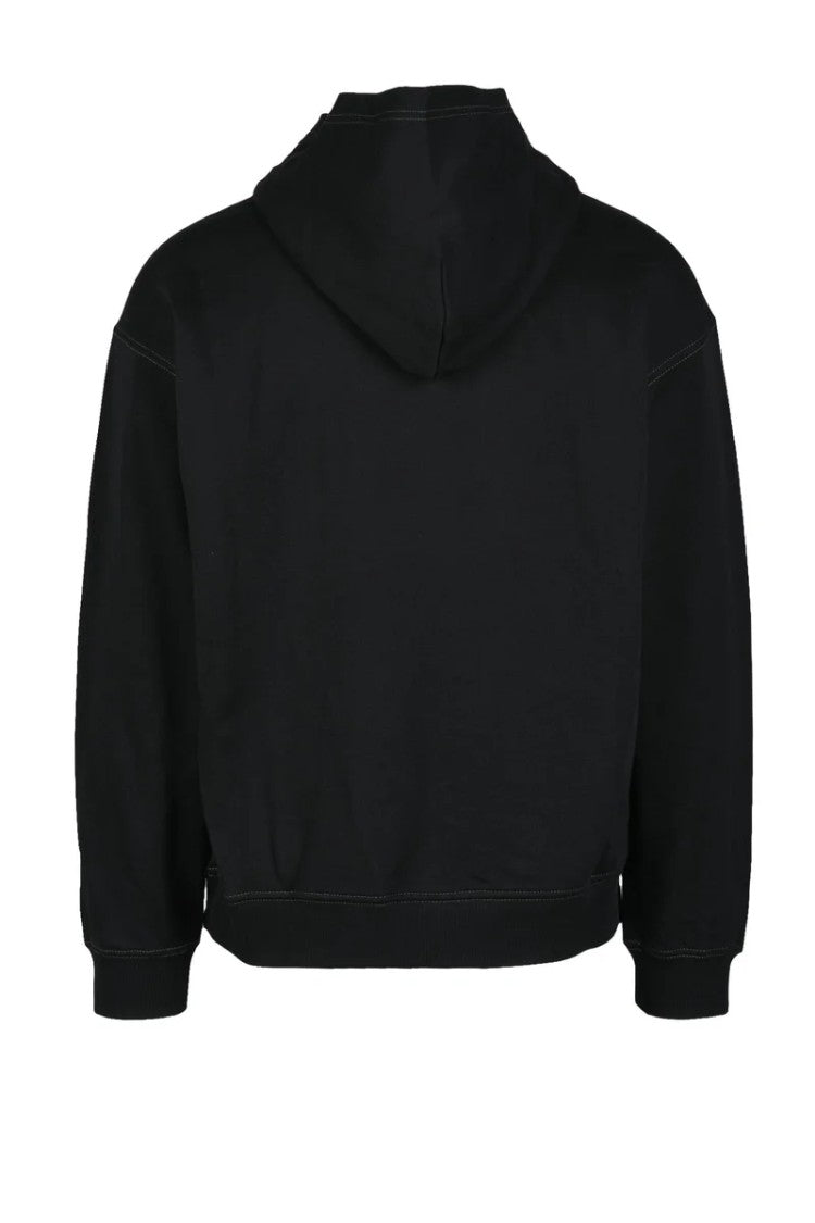 Diesel Black Hooded Graphic Sweatshirt