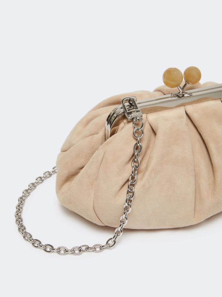 Max Mara Versatile Mustard Leather Valois Clutch