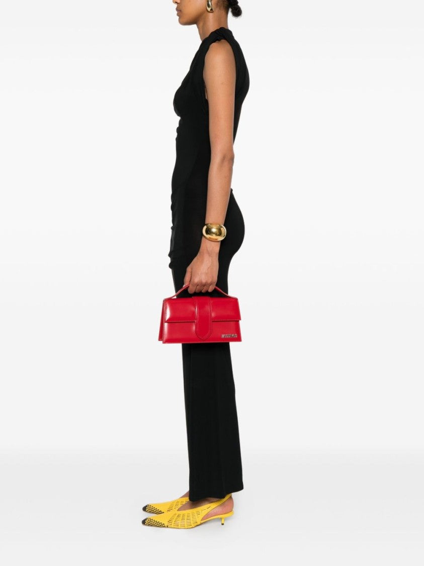 Jacquemus Glossy Vitello Leather Shoulder Bag