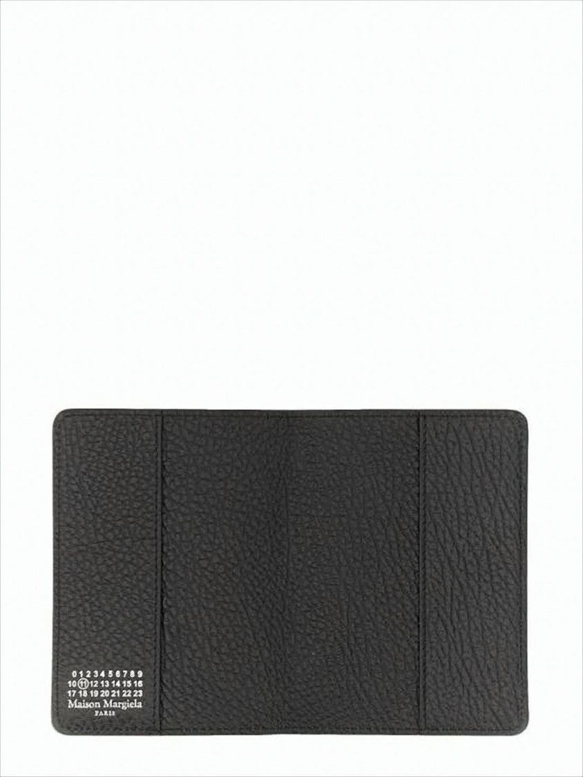 Maison Margiela Textured Leather Bifold Wallet With Minimalist Design