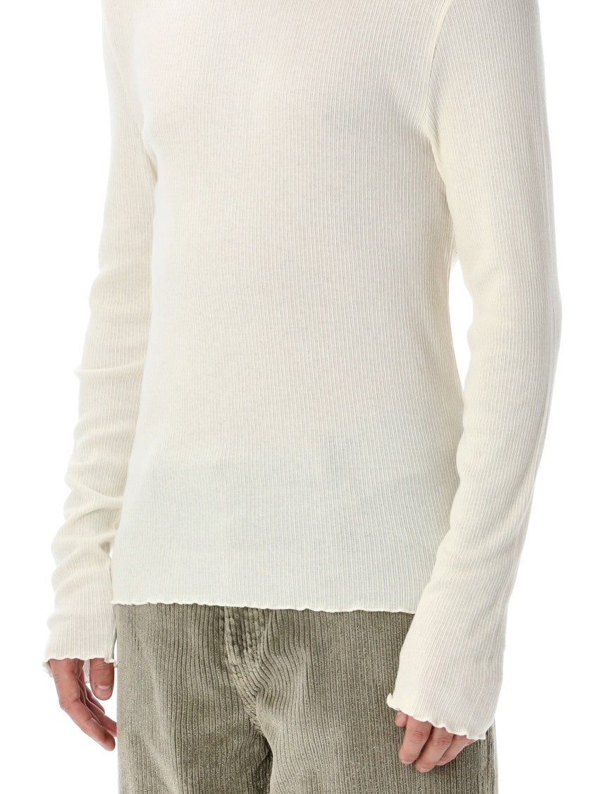 Our Legacy Elongated Japanese Cotton-Blend Ripple Ribbed T-Shirt