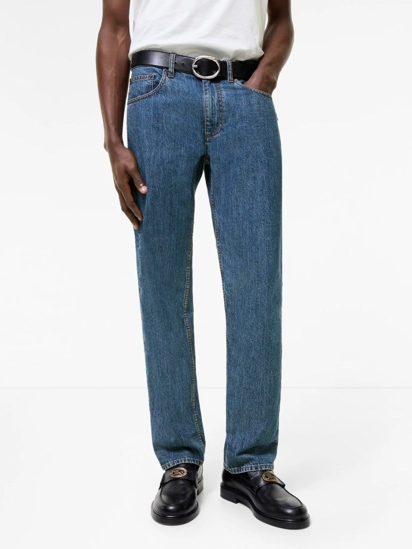 Burberry Straight-Leg Denim Jeans With Subtle Fading