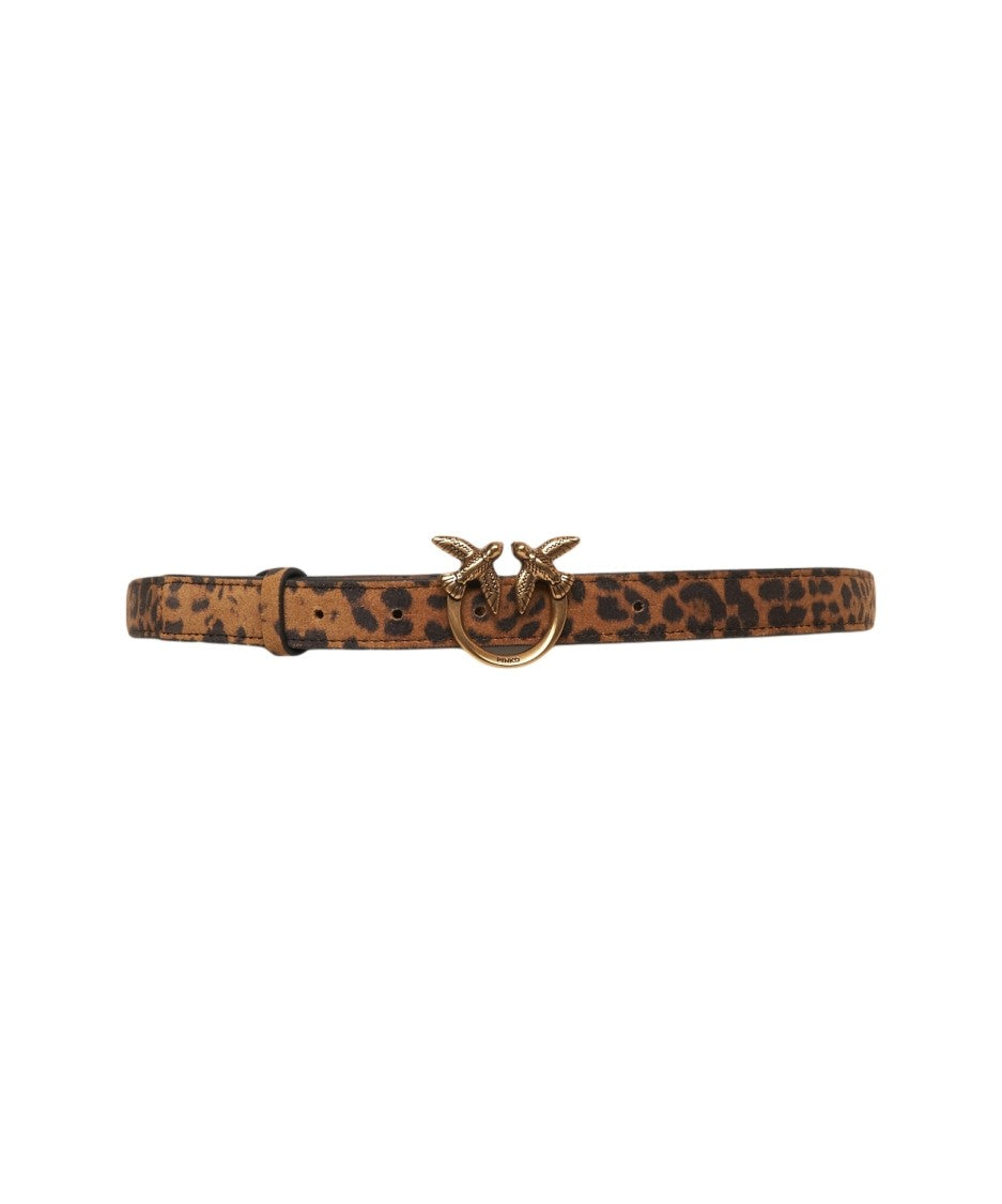 Pinko Narrow Belt With Distinctive Animal Print