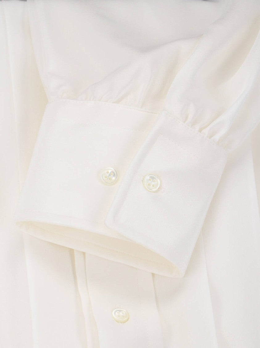 Ermanno Scervino Pleated Shirt – White