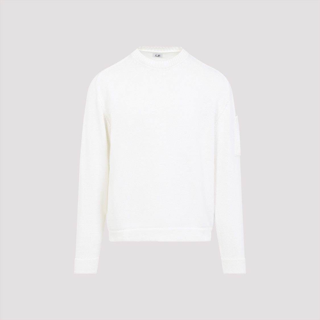 C.P. Company Compact Lens White Cotton Pullover
