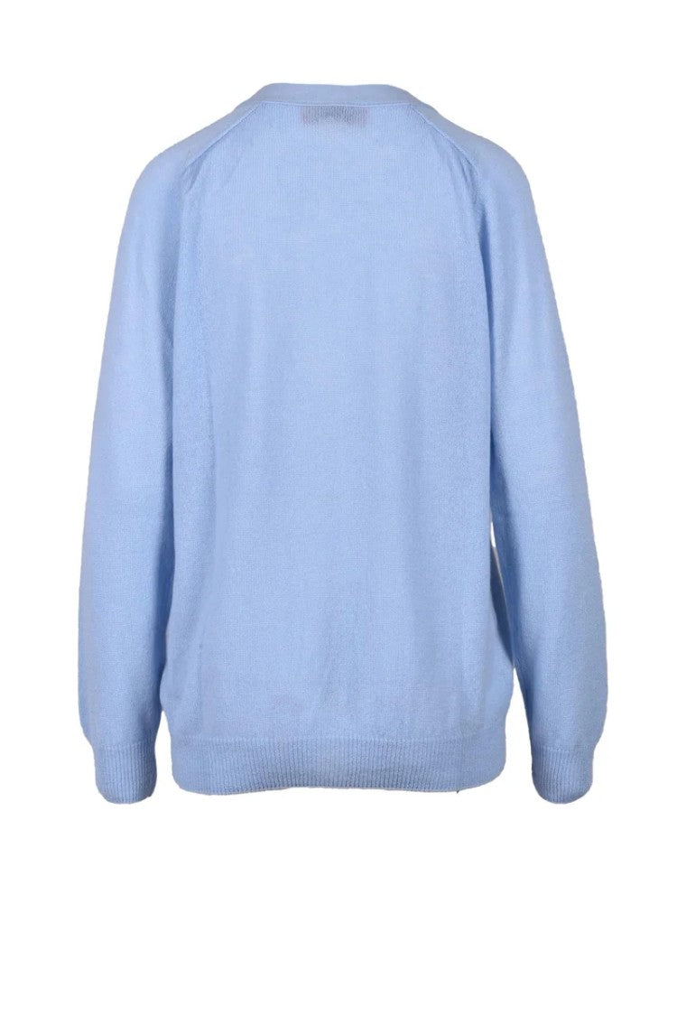 Wild Cashmere 100% Cashmere Cardigan - Light Blue