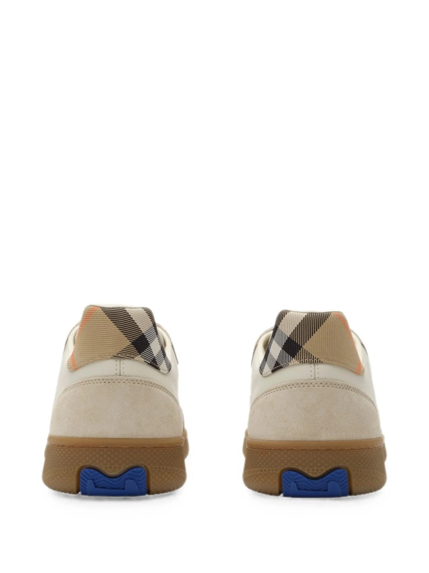 Burberry Low-Top Sneakers With Classic Check And Vintage Accents