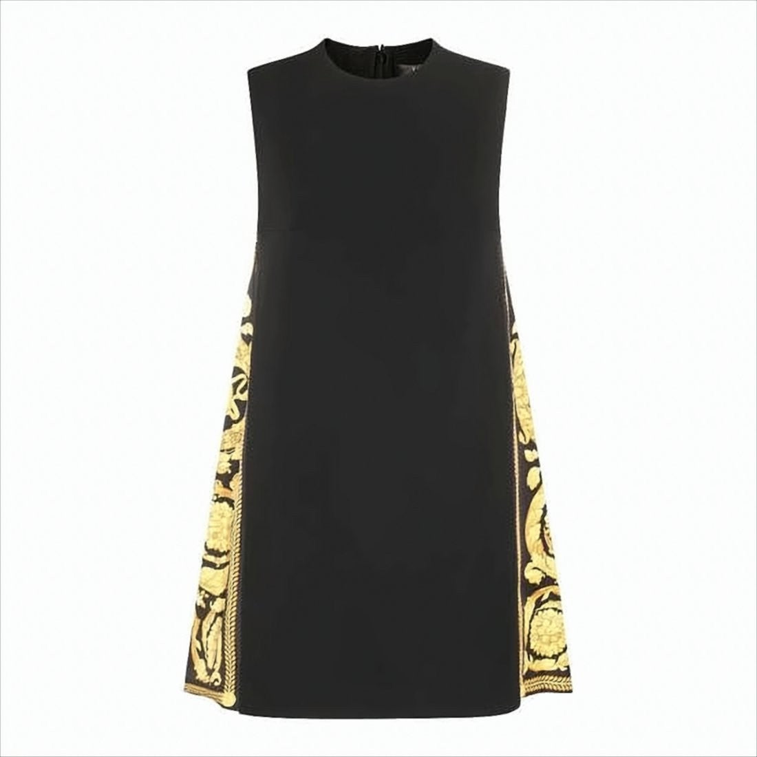 Versace Baroque-Patterned Sleeveless Midi Dress By Versace