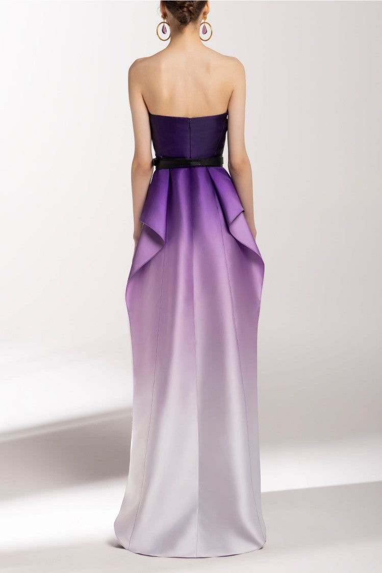 Saiid Kobeisy Mikado, Strapless Dress With Beading On The Sides