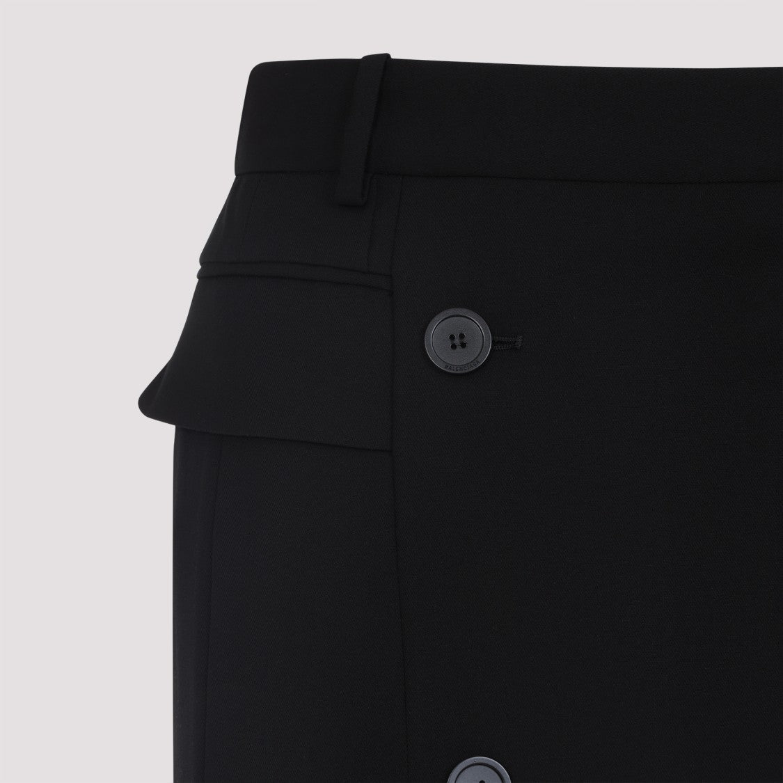 Balenciaga Black Tailored Mini Skirt